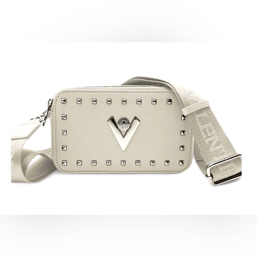 Valentino Cream Crossbody Bag with Studded Detailing